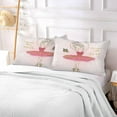 thumbnail image 5 of Lovely Ballerina Girl Pillowcases, Soft and Cozy Decor Giftsative Pillow Cases with Hidden Zipper for Bedroom, Sofa, Couch, King Size 21x54 Inches（340）, 5 of 6