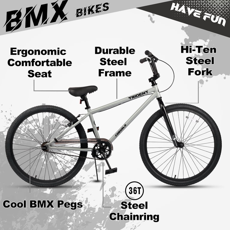 cubsala 24 Inch BMX Race Bike Trident Bicycles Beginner-Level to