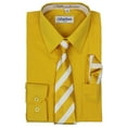 thumbnail image 2 of Berlioni Kids Boys Long Sleeve Dress Shirt Set, 2 of 2