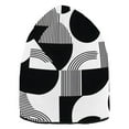 thumbnail image 6 of joogoo Black Geometric Beanie Hats Cuffed Winter Warm Knit Thick Beanies, 6 of 7