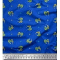thumbnail image 1 of Soimoi Poly Georgette Fabric Square & Floral Artistic Print Sewing Fabric Yard 52 Inch Wide, 1 of 1