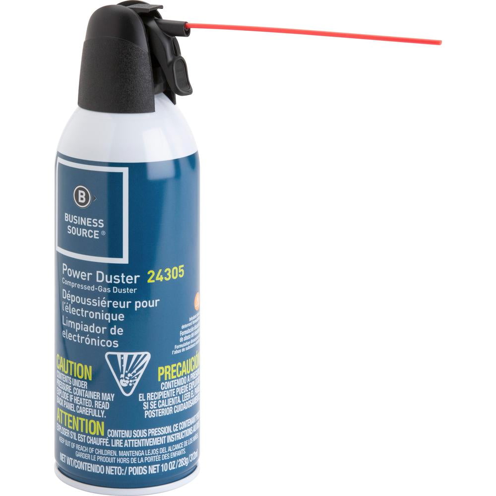Business Source Power Duster 10 oz - Moisture-free, Ozone-safe - 2 / Pack - Multi