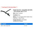 thumbnail image 2 of Heater Hose Set - Compatible with 2005 - 2010 Chrysler 300 2.7L V6 2006 2007 2008 2009, 2 of 3