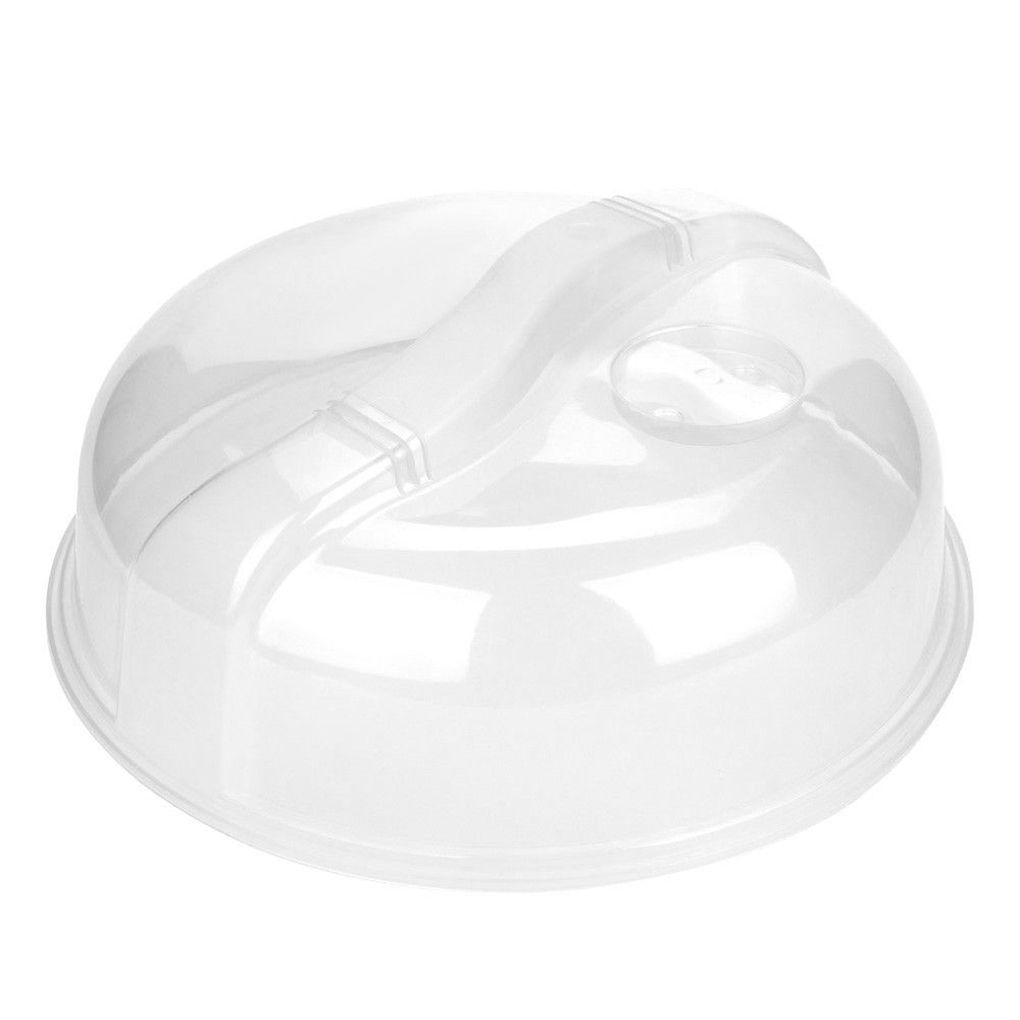 Microwave Food Cover Plate Vented Splatter Protector Clear Kitchen Food Lid Vent Oilproof PP Lid