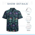 thumbnail image 7 of High Quality Hawaiian Shirts for Men Short Sleeve Aloha Beach Shirt Floral Summer Casual Button Down Shirts Blouses VECQSE, 7 of 7