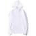 thumbnail image 2 of MR.R Sublimation Polyester Blank White Hoodie Hooded Sweatshirt Cloth Unisex Style with USA Size,S Size, 2 of 4