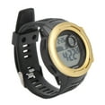 thumbnail image 1 of Reloj deportivo digital para hombre, reloj electrónico para deportes al aire libre, resistente a los golpes, 50 m, correa de goma impermeable, pantalla grande, dorado YUNYI BRAND  Deportes, 1 of 8