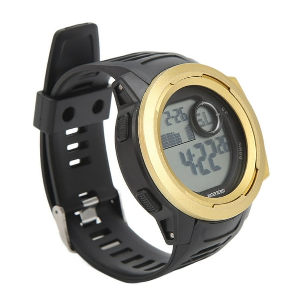 Relojes deportivos digitales impermeables, reloj deportivo digital para hombres, reloj electrónico para deportes al aire libre, relojes deportivos para hombres, acabado de lujo
