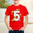 thumbnail image 2 of LRen Boys T Shirts Size 5 Boys Astronaut Graphic Round Neck Short Sleeve Shirts Kid Boy Summer Basic Tees Loose Casual Kids Cute Pleated Blouse, 2 of 4