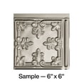 thumbnail image 1 of FASÄDE Traditional Style 10 Decorative Vinyl Backsplash Panel in Brushed Nickel (6X6 Inch Sample), 1 of 5