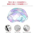 thumbnail image 5 of Kdxio Rainbow Scales Print Shower Cap for Women,Elastic and Reusable,Double Waterproof Layers Bathing Hat, 5 of 9