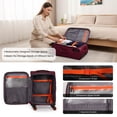 thumbnail image 6 of New York Xpress 3-Piece Softside Luggage Set, Expandable Spinner Suitcase with TSA Lock, Front Opening, 22/28/32 for Adult, Burgundy , WD8818, 6 of 10