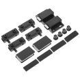 thumbnail image 3 of Concealed Hinges for Shower Panels, Enhanced Stability via Metal Upper and Lower Clamps, 3 of 5