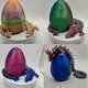 thumbnail image 2 of Mystery Dragon Egg, 3D Printed Gem Dragon Action Figures, Detachable Mystery Dragon Scale Egg Crystal Dragon Fidget Toy, 3D Dragon Sensory Toy Table O, 2 of 5