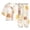 Khaki, variant on felwors Pajamas Set Toddler Girls Clothes Snug Fit Pjs Graphic Top & Pants Kids 2-Piece Sleepwear Sets(Beige,2-3 Years)