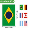thumbnail image 4 of QASIEATN Fan Flag Cape for s National Design Shoulder Flag Shawl Lightweight Breathable Sports Celebration Wear for Women Daily Wear Casual Accessories Wraps for Women, 4 of 7