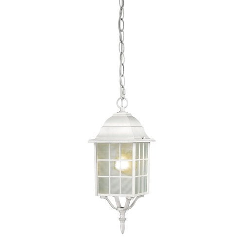 Nuvo Banyan 1 Light 11" Outdoor Hanging with Clear Water Glass 
