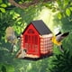 thumbnail image 3 of Comedero metálico exterior para pájaros con gancho colgante - acero inoxidable a prueba de óxido, 27x14x50cm, decoración de jardín para atraer aves salvajes, 3 of 5