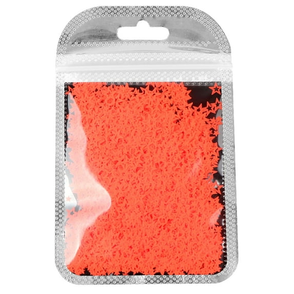 UDIYO Fluorescent Color Hollow Five-pointed Star Manicure Sequin Jewelry Nail Decor