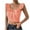 Pink, variant on Timegard Womens Tank Tops Square Neck Ruffle Cap Sleeve Cropped Tops Slim Solid Color Summer Fashion