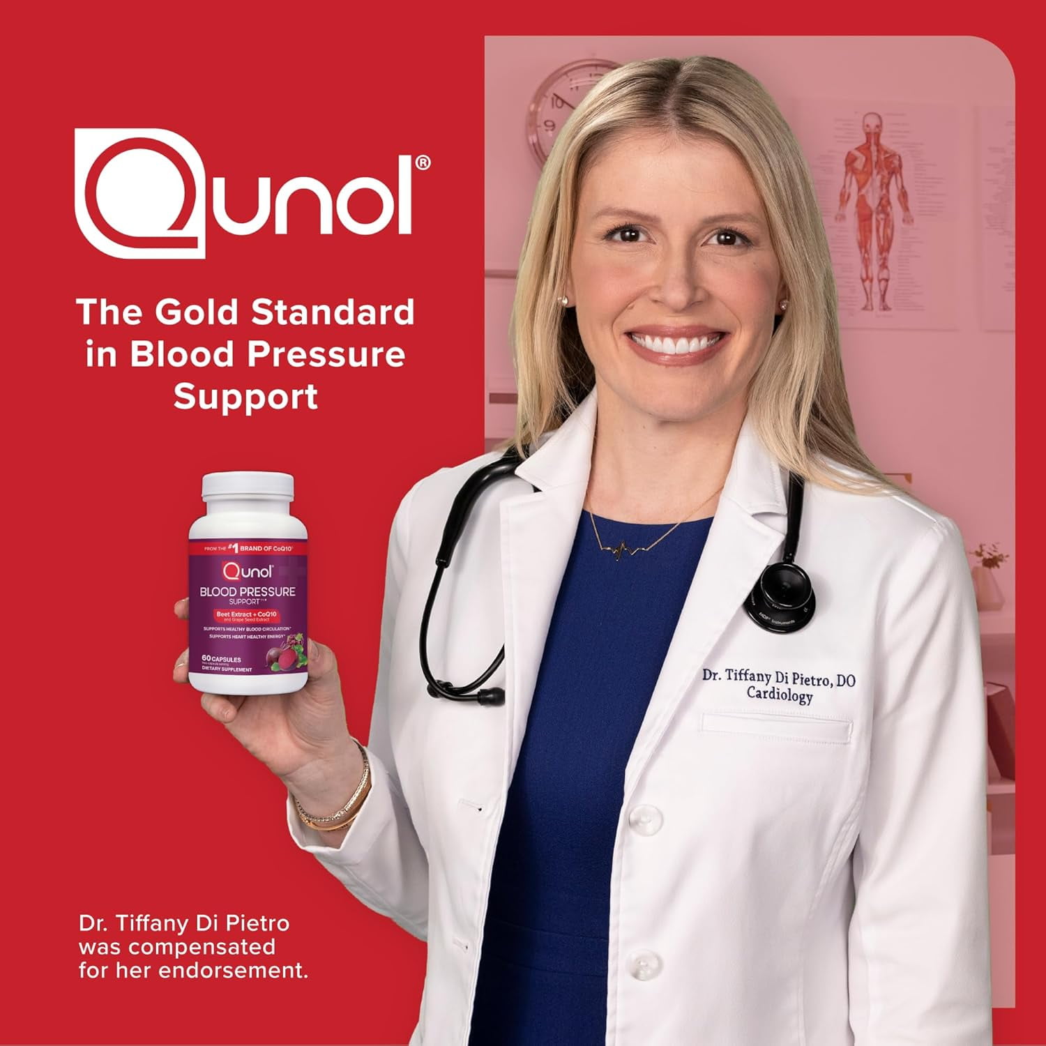 Qunol  Beet Root Capsules, 3 in 1 Beets + CoQ10 + Grape Seed Extract, 60 Count (Pack of 2)