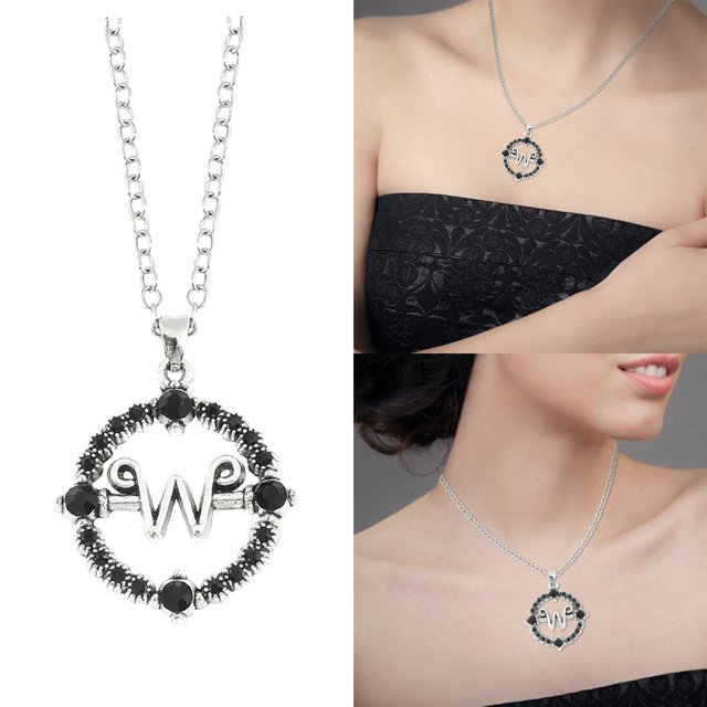 Miercoles Addams Miércoles Addams Necklace Women's Wednesday Colorful Spider Net Pendant Bead Chain Necklace