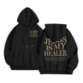 thumbnail image 2 of Christian Hoodies for Women 2025 Jesus Is My Healer Christian Hoodie with Pockets Hooded Sweatshirt Women Pullover, 2 of 8