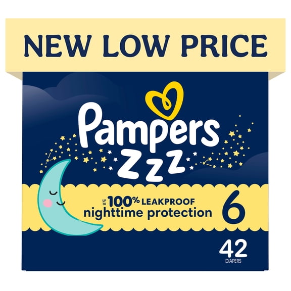 Pampers Swaddlers Overnight Diapers (Choose Your Size & Count)