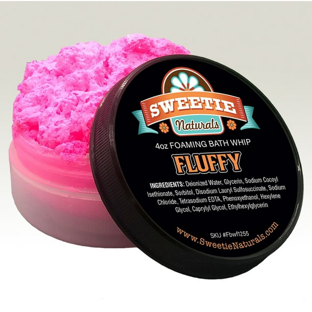 Sweetie Naturals Fluffy Foam Bath Whip Body Cleansing Whipped Cream Soap, Body Wash, Shower