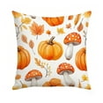 thumbnail image 2 of Thanksgiving Pillow Covers 17.7x17.7 Inches Fall Pumpkin Decorative Pillow Cases With Soft Fabric Hidden Zipper For Home Decor, 2 of 6
