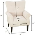 thumbnail image 3 of Richryce Mid-Century Accent Chair, Beige, 3 of 9