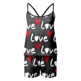 thumbnail image 4 of Afdoent Womens Pajama Set Women Valentine's Day Sexy Heart Printed Sleeveless Camisole And Shorts Home Pajamas Fashion Sleepwear Loungewear, 4 of 4