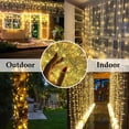 thumbnail image 3 of Cadena de luces KAQ, 35 m, 300 LED, blanco cálido, impermeable, 8 modos, 3 of 8