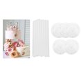 thumbnail image 1 of 15 Varillas de Plástico Blanco para Tartas, 5 Platos, para Construcción de Tartas Escalonadas Y Apilamiento, Soporte para Tartas, Tacos Redondos, Paji Diamete 354 pulgadas Macarena Soporte de pastel, 1 of 8
