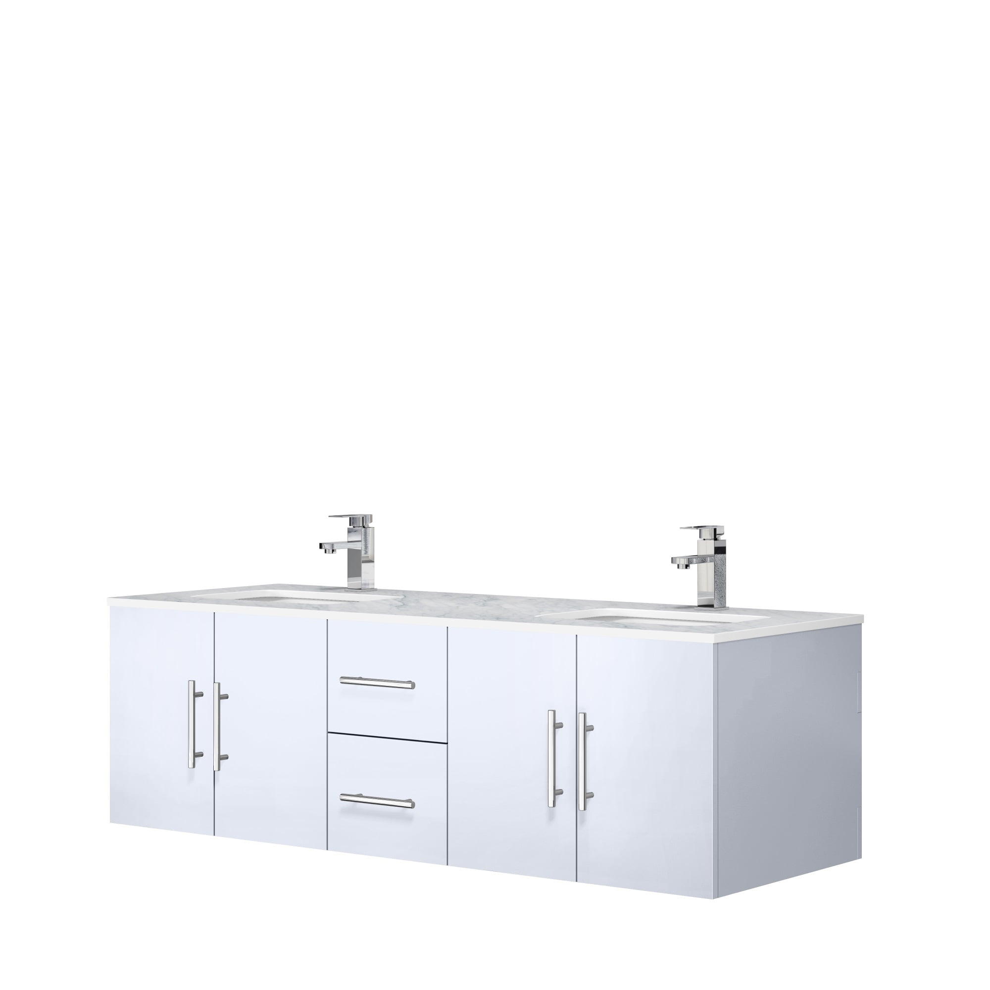 Bathenum 60″ bathroom double sink vanity cabine with marble counter top. walmart com