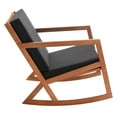 thumbnail image 5 of SAFAVIEH Vernon Outdoor Patio Rocking Chair, Natural/Black, 5 of 12