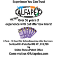 thumbnail image 4 of ALFAPET Flat-Bottom Drawstring Cat Box Liners, 60 Liners, 6 Cartons, 4 of 4