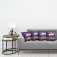 thumbnail image 3 of Ambesonne Abstract Throw Pillow Cover 4 Pack, Birthday Cake Candles, 20", Pink Navy Blue White, 3 of 5