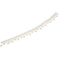 MEIBUTYUP Embroidery Lace Trim for Sewing and Crafts, Elegant Decorative Fabric Edge, 1 Piece