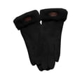 thumbnail image 4 of Winter Gloves Women Touchscreen Fall Fashion Must Haves Fleece Lining Windproof Black Gloves, 4 of 5