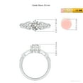 thumbnail image 5 of ANGARA Natural 0.72 Ct. Diamond Solitaire Ring in 14K White Gold for Women (Ring Size: 12), 5 of 10