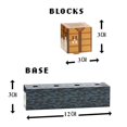 thumbnail image 4 of Minecraft Building Block Desk Lamp Diy Stitching Table Lamp Toys Usb Night Light Gifts, 4 of 5