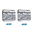 thumbnail image 7 of FORMRS 15"-15.6" Laptop Sleeve Protective Case Soft Carrying Quilted Computer Bag Cover, Light Sharks, 7 of 7
