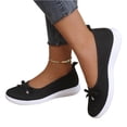 thumbnail image 7 of Domzle Women's Flat Shoes Comfortable Square-Toe Slip on Casual Dress Flats with Arch Support All-Day Standing Shoe Black, 7 of 7