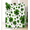30*40inch, variant on Clover Print Blanket | Green Four-Leaf Clovers on White Background, Soft Polyester Fabric, Perfect for Home Decor & Cozy Covering, Modern Style, 280GSM
