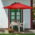 thumbnail image 4 of Gymax Base Lestée Ronde pour Parasol de Patio 50 Lb avec 3 Adaptateurs Brun, 4 of 10