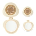 thumbnail image 3 of Unique Bargains 1 Pc Cute Foldable Airbag Mirror Comb Beige ABS TPR, 3 of 6