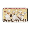 thumbnail image 2 of Funny Chef Kitchen Rugs and Mats, 2 Piece Set 47x17in and 30x17in, Crystal Velvet with Black Edge, Non-Slip, Kitchen Decor, 2 of 7