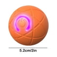 thumbnail image 4 of Rotating Smart Ball Cat Toy Automatic Moving Bouncing Rolling Ball for Indoor Cats, Type-C Rechargeable Interactive Pet Toy with LED Light & Obstacle Avoidance (13.2 cm), 4 of 9
