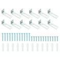 thumbnail image 1 of Hardware de soporte para pizarra blanca Uxcell, 12 juegos de colgador de pared para pizarra blanca, fijación para instalación de pizarra borrable, 1 of 7
